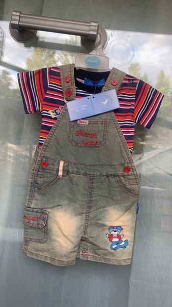 Ensemble salopette garçon(6/12mois)