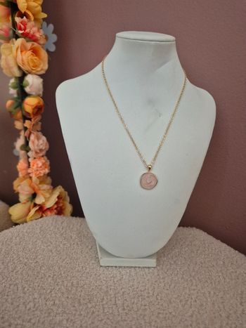 Collier rosé croissant de lune