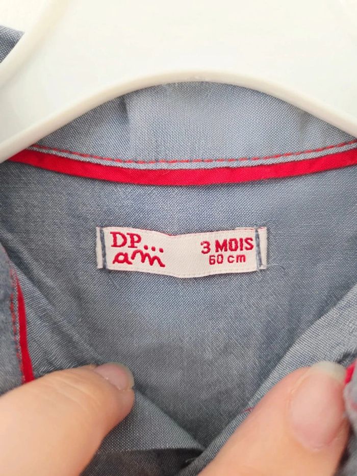 Jolie chemise DPAM 3 mois - photo numéro 4