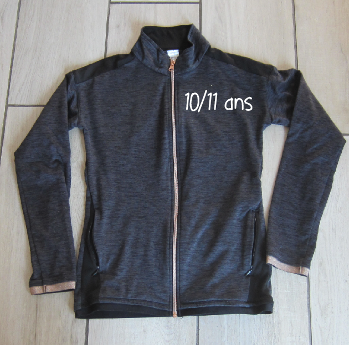Veste zippée fille 10/11 ans