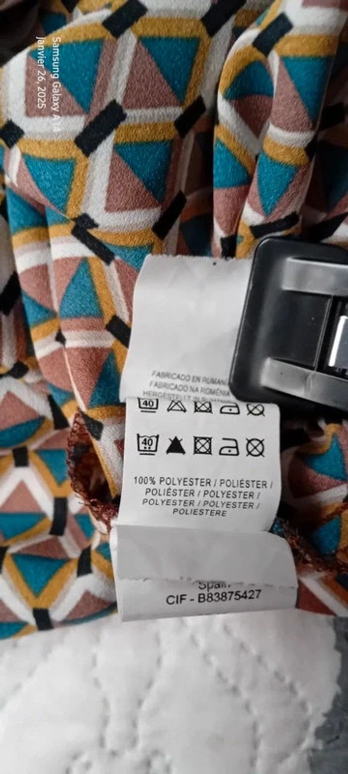 Tunique fluide motif losanges arlequin coloré marron femme xs primark - photo numéro 15