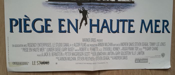 Affiche cinéma film Steven Seagal Piège en haute mer - photo numéro 2