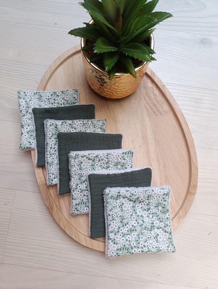 Lot de 7 lingettes lavables