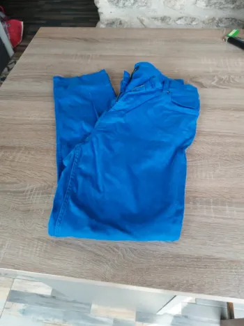 Pantalon bleu Monoprix