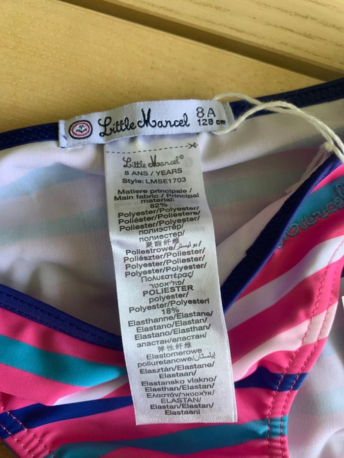Culotte de maillot de bain marinière | bas bikini Taille 8ans - photo numéro 8