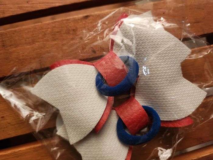 2 élastiques cheveux nœuds chouchou - photo numéro 2