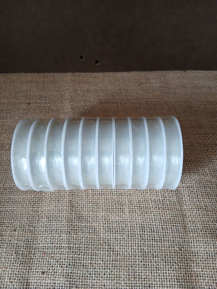 Lot de 10 rouleaux de fil élastique transparent 0.6 - photo numéro 3
