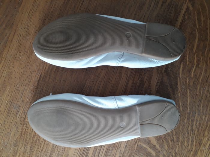 Ballerines blanches en cuir La Halle 34 - photo numéro 2