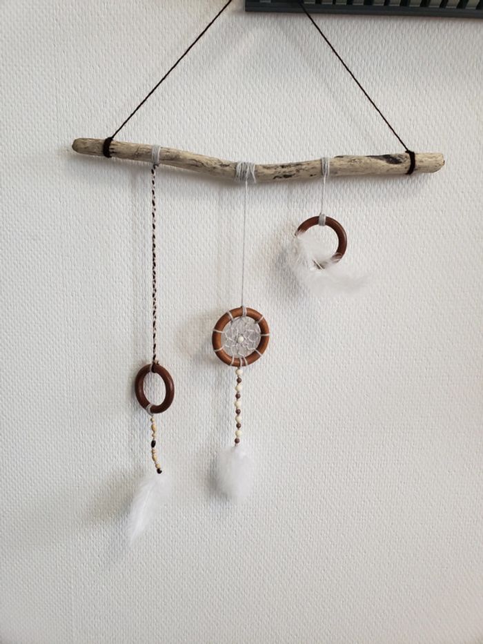Attrape rêves Dreamcatcher en bois flotté - photo numéro 2