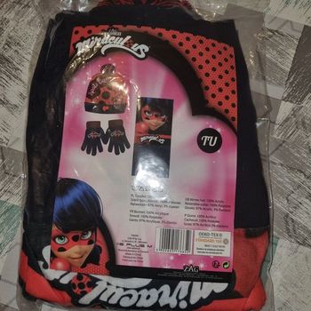ensemble enfant  MIRACULOUS bonnet gants snood NEUF