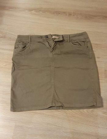 Jupe courte Kaki Camaïeu 38