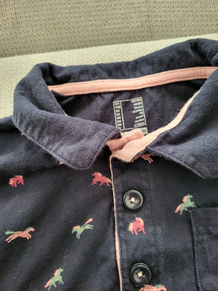 Lot de deux t-shirt/polos équitation 12 ans - photo numéro 2