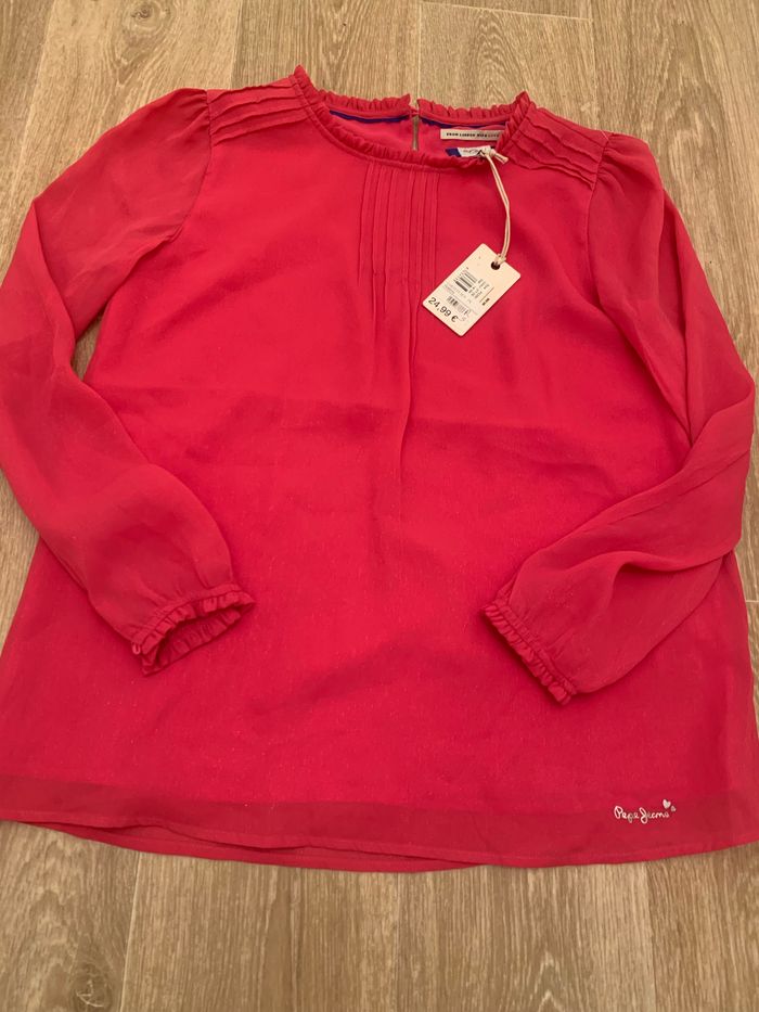 Chemisier fille rose pepe jeans - photo numéro 9