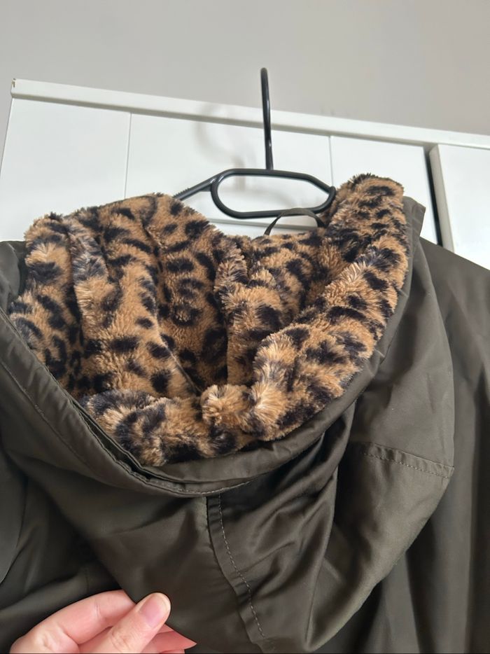 Doudoune / Parka kaki à motifs Only Taille M - photo numéro 9