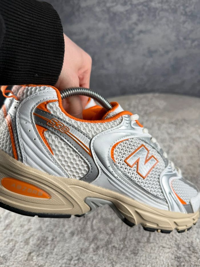 New Balance 530 Running Abzorb - White & Cream & Orange - photo numéro 13
