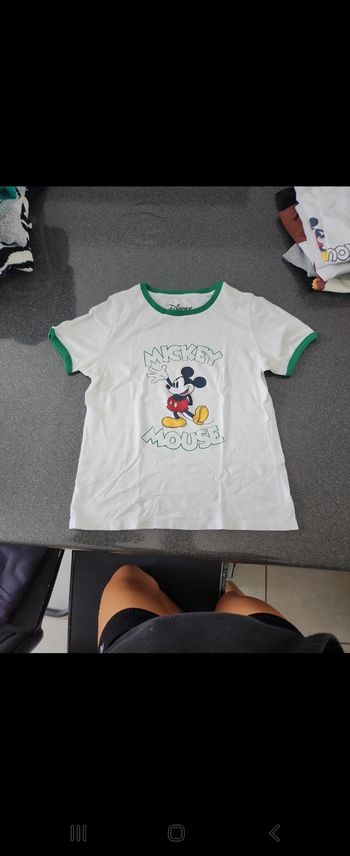 T shirt blanc Disney mickey