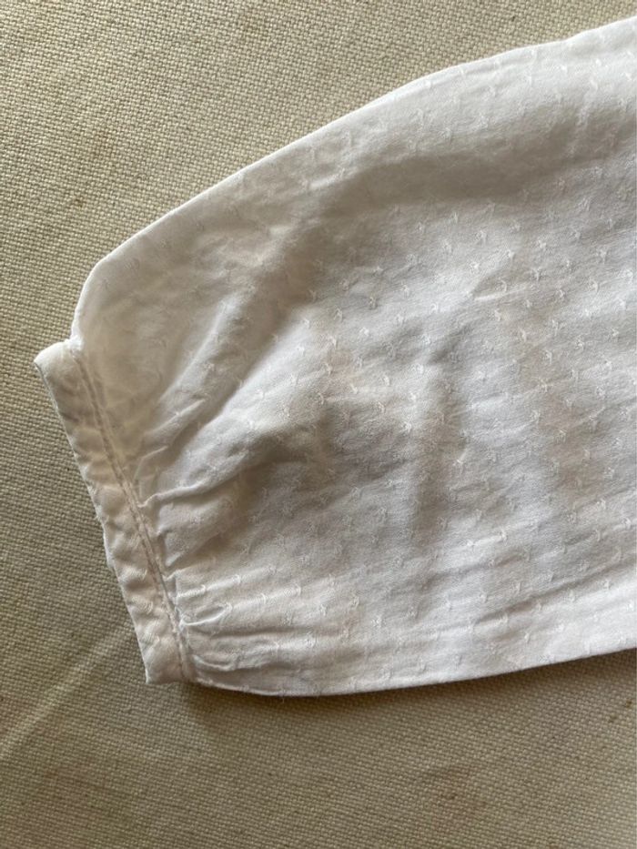 Tunique chemisier blanc dentelles Cyrillus 9 mois - photo numéro 6