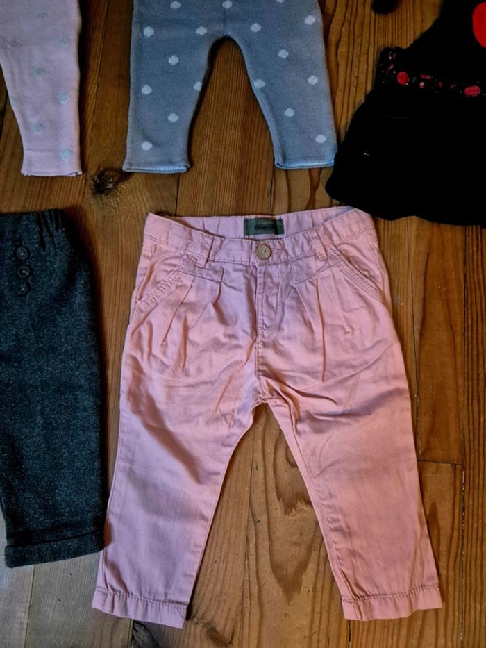 Lot de leggings pantalons pour bébé fille - photo numéro 5