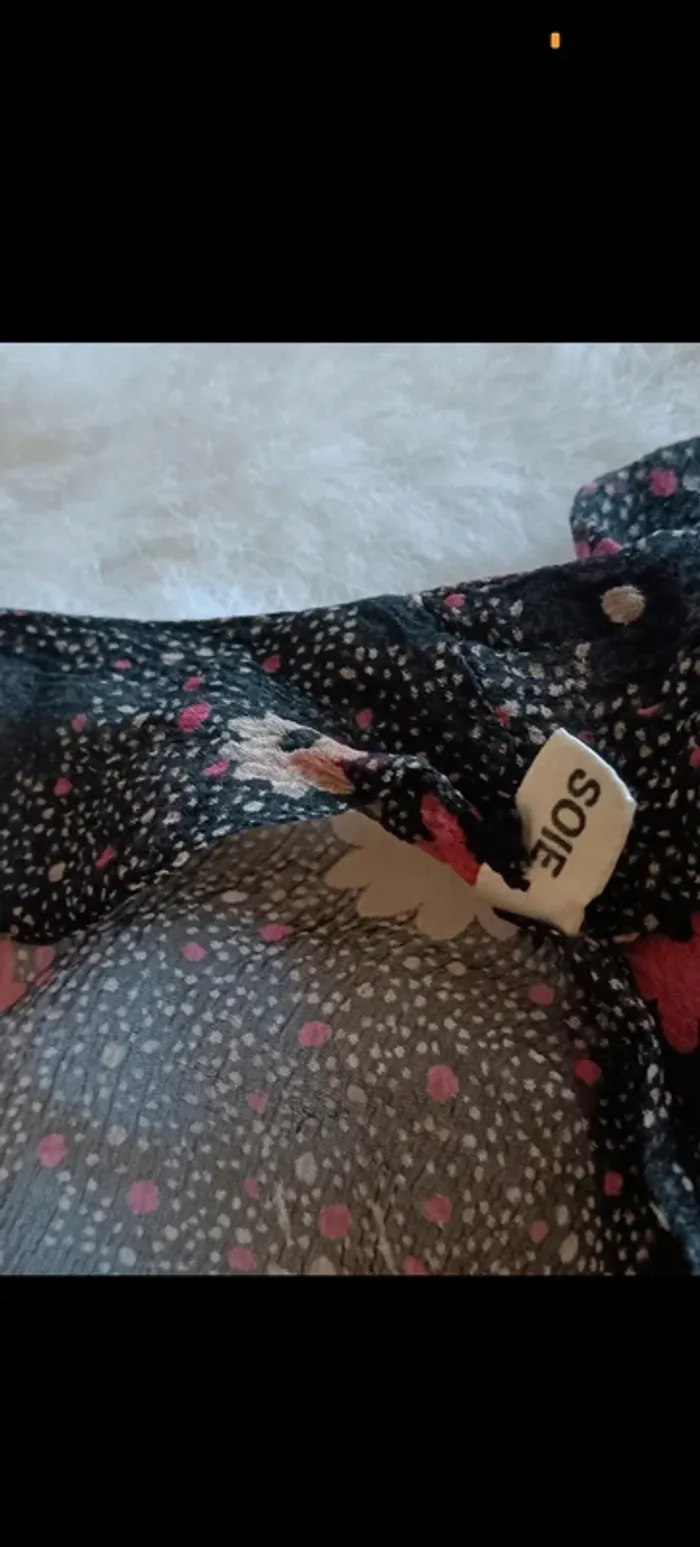 Cacharel "Chemisier en soie motif liberty" t.36 - photo numéro 8