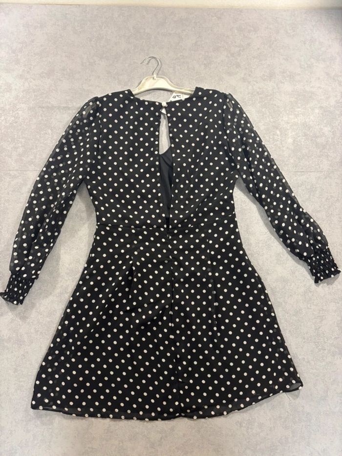 Robe courte à pois blanche et noir Taille 38 Catraza - photo numéro 6