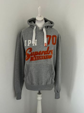 Sweat à capuche gris Superdry S