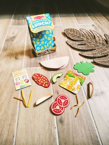 🌮Jeu d'imitation - Neuf - Kit Dinette en bois et feutrine/peluche - Taco -Melissa et Doug 
