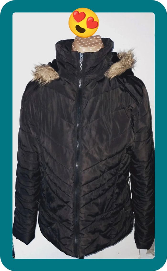 Manteau Casual noir, femme, taille L