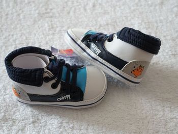 Baskets marines/bleues/blanches fantaisies Apawwa neuves Pointure : 20