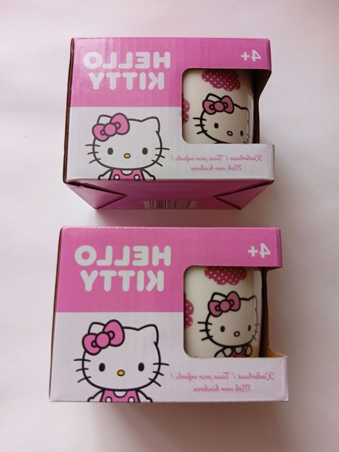 Lot 2tasses hello Kitty dans leur boîte d origine neuve - photo numéro 1