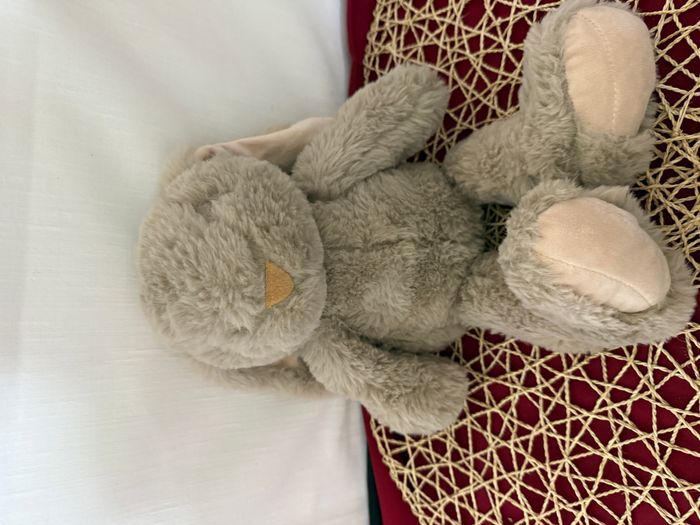 Doudou peluche lapin marron beige ZD TRADING - photo numéro 2