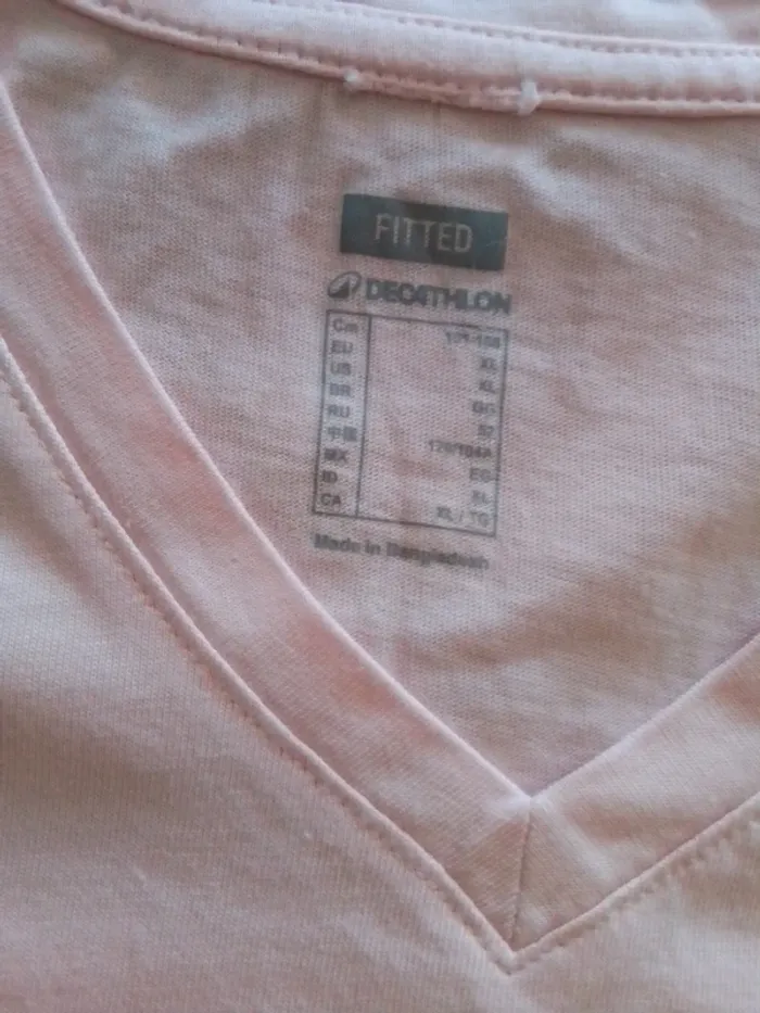 Tee shirt rose femme decathlon xl - photo numéro 3