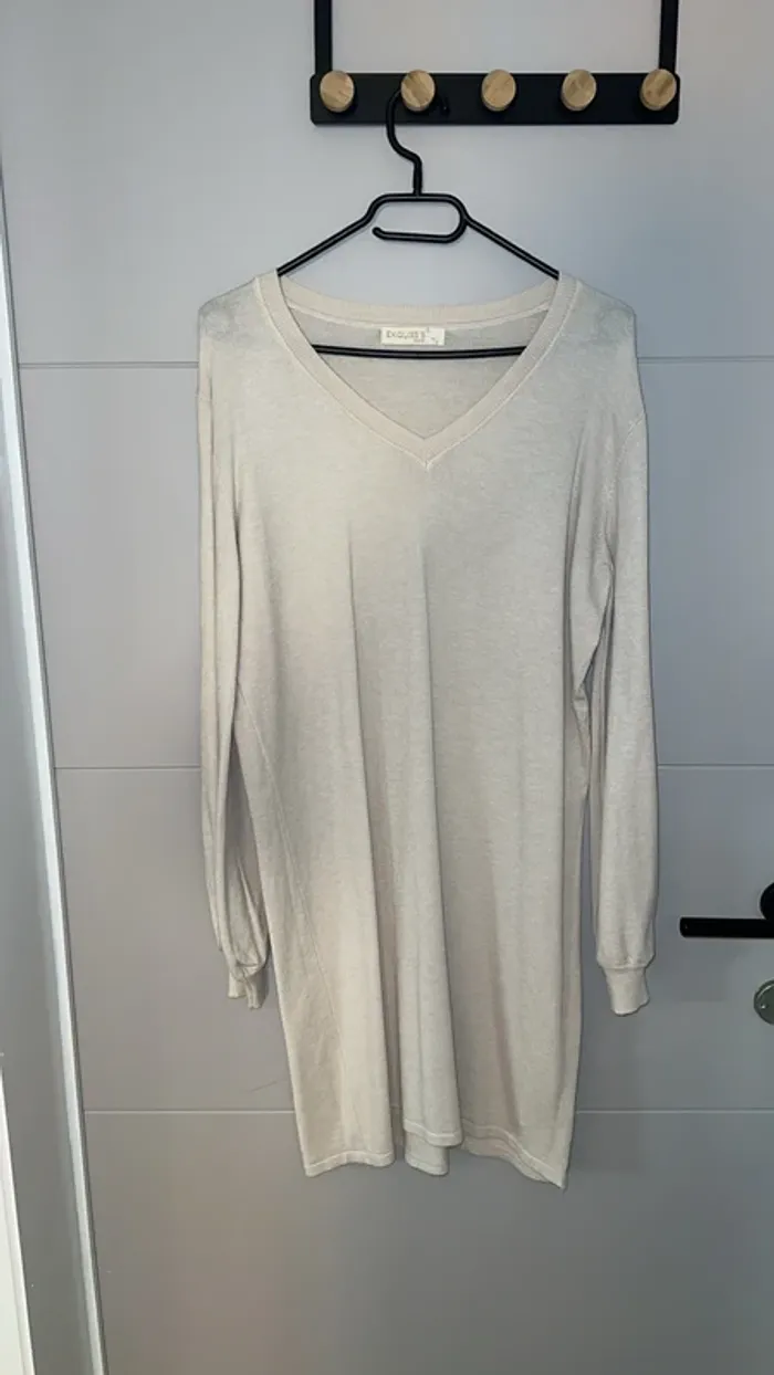 Robe pull beige – Taille unique