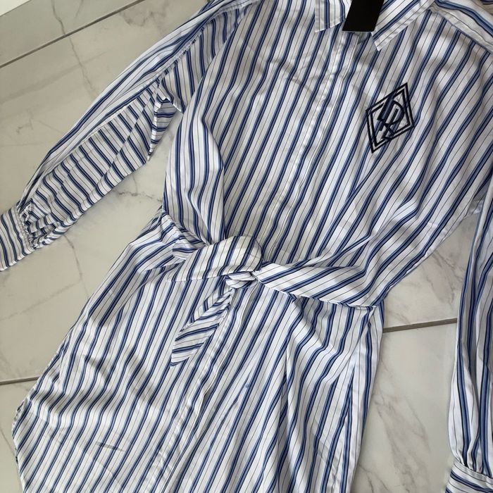Robe-chemise Ralph Lauren en popeline de coton rayée. Neuve. Taille 6. - photo numéro 3