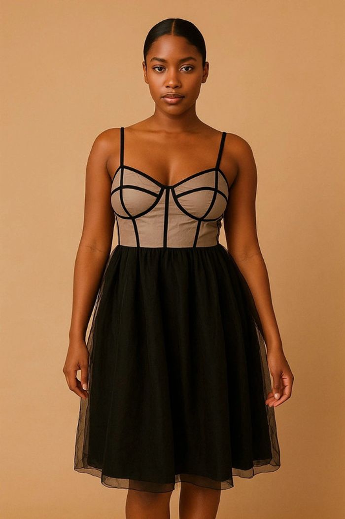 Robe à voile noir