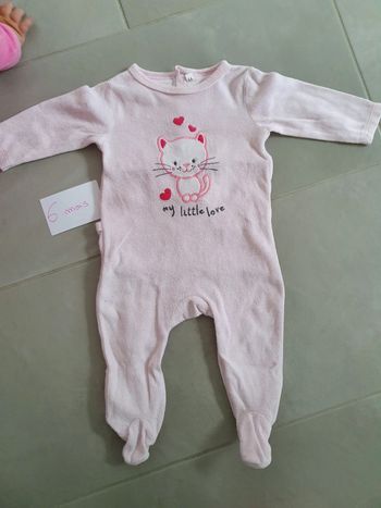 Pyjama velour 6 mois