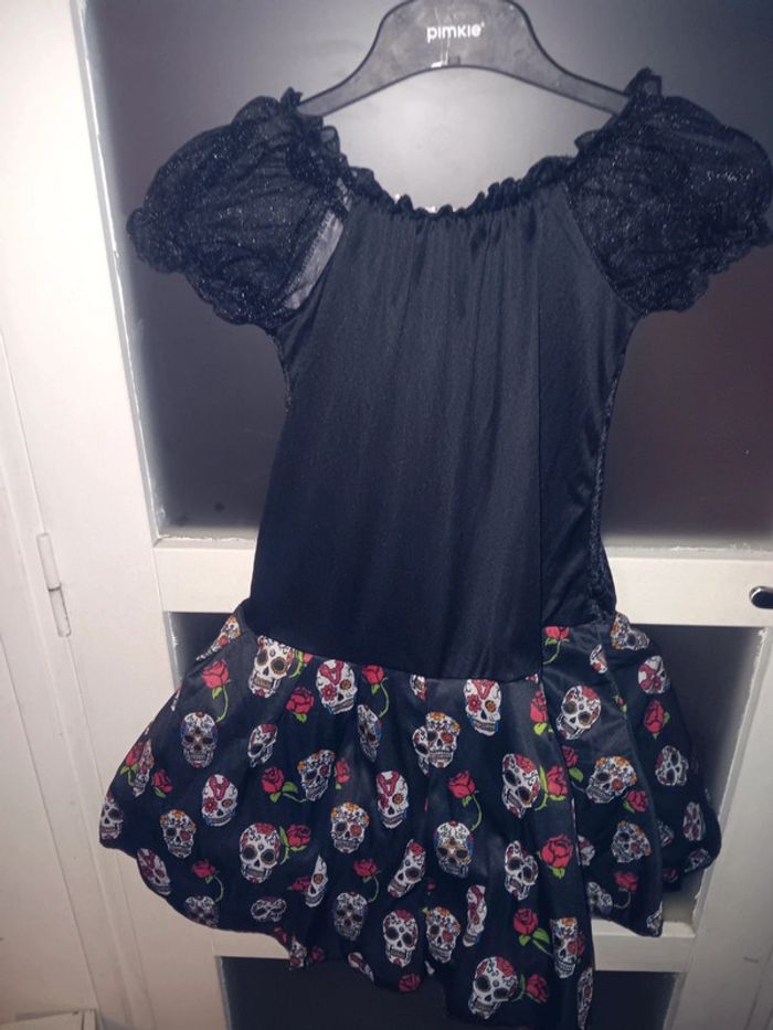 Deguisement 8/12 ans tête de mort - photo numéro 3