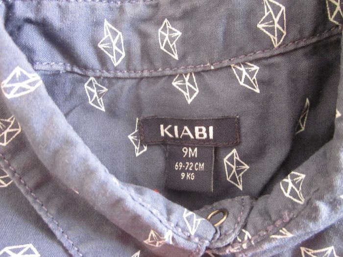 Chemise manches courtes bleue 9 mois - photo numéro 4