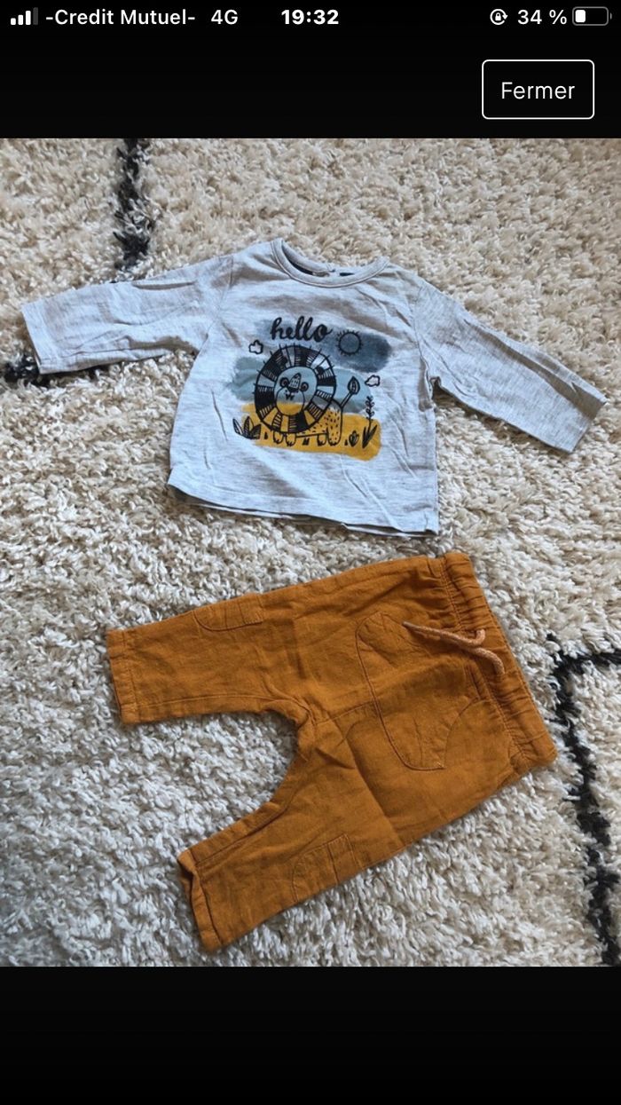 Lot vêtements bébé garçon 3 mois