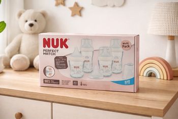  Coffret biberons NUK Perfect Match – 4 pièces – verre