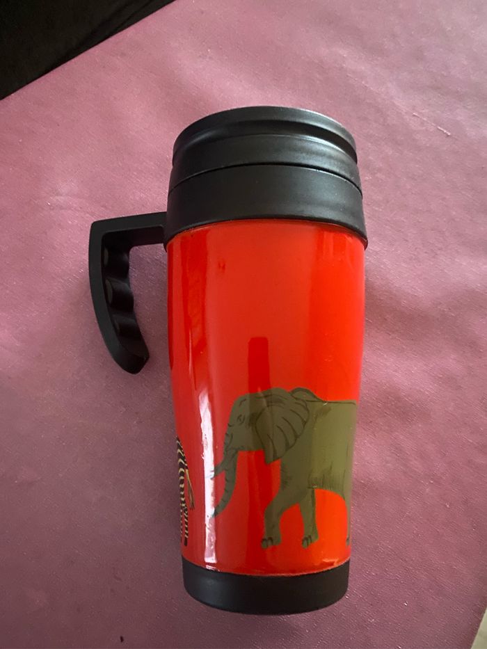 Tasse Thermos rouge jungle - photo numéro 2