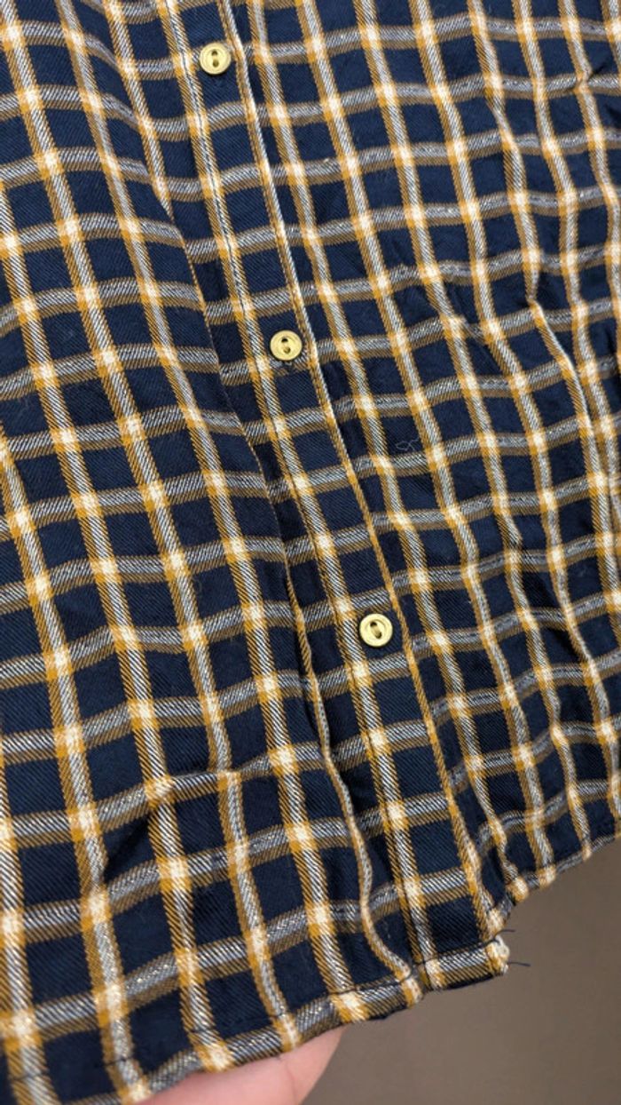 Chemise bleu moutarde 10ans - photo numéro 3