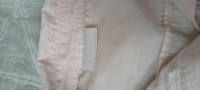 Blouse manches 3/4 ajustables effet plissé avec poches à pression rose femme 46 canda - photo numéro 14