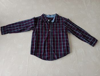 Chemise multicolore manches longues 4/5 ans Tex