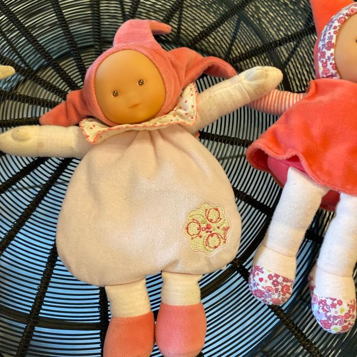 2 poupées corolle tissus façon doudou - photo numéro 2