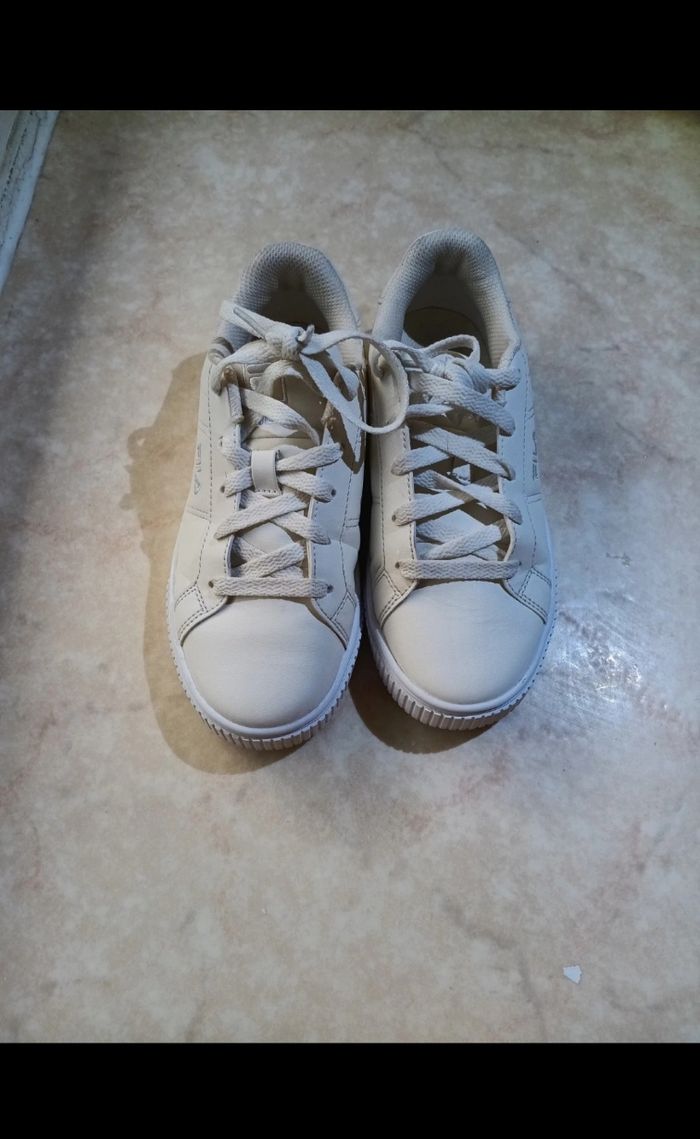 Basket fille Fila blanc cassé beige 33 - photo numéro 4