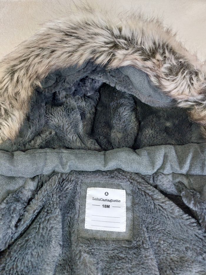 Manteau hiver à capuche 18 mois - photo numéro 5