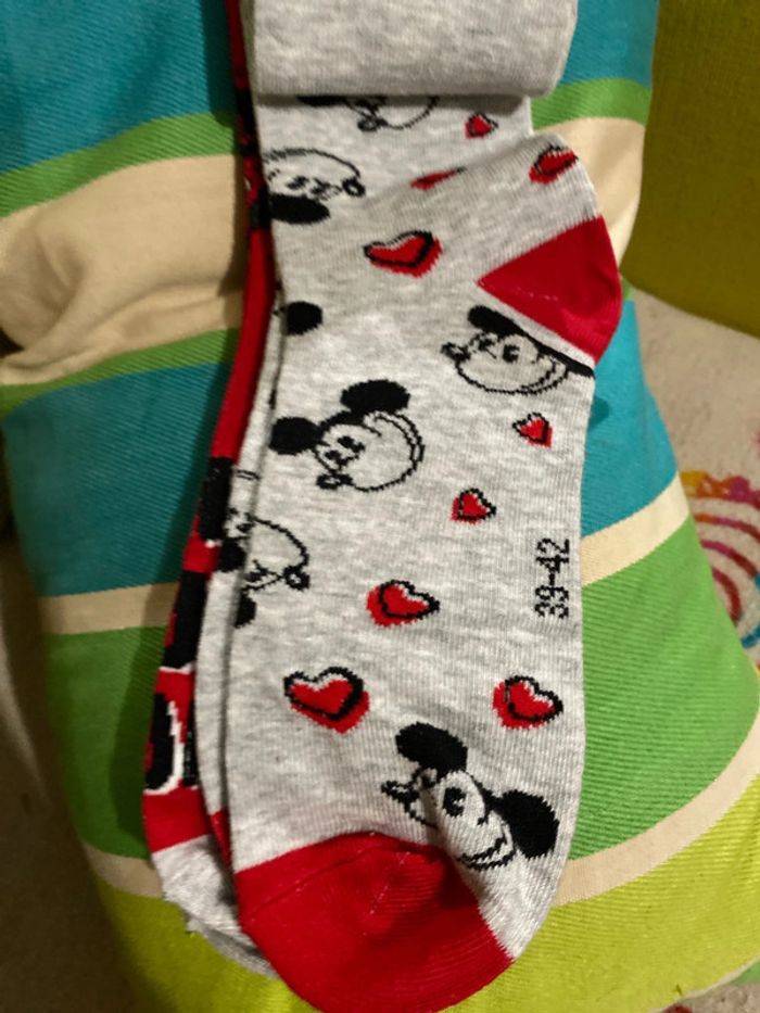 Paires de chaussettes Minnie/Mickey - photo numéro 2