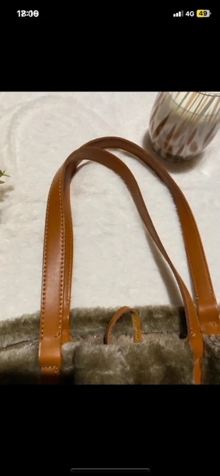 👜 Grand sac fourre-tout en fausse fourrure ultra doux style cocooning👜 - photo numéro 5