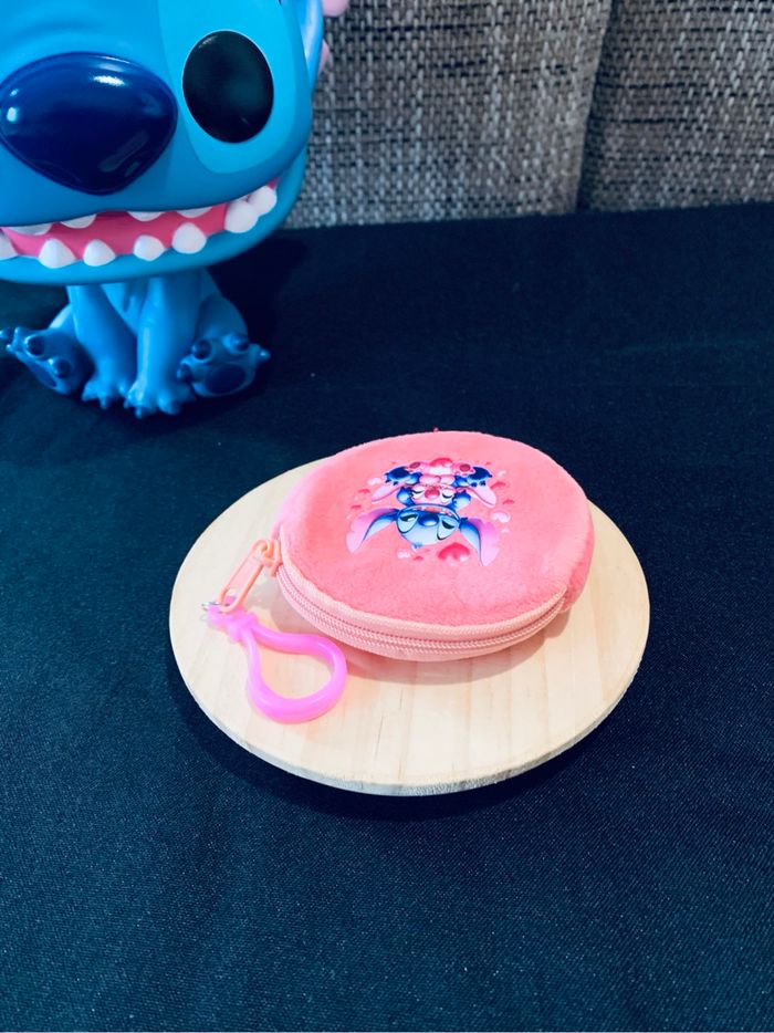 Porte-monnaie Stitch rose - photo numéro 2