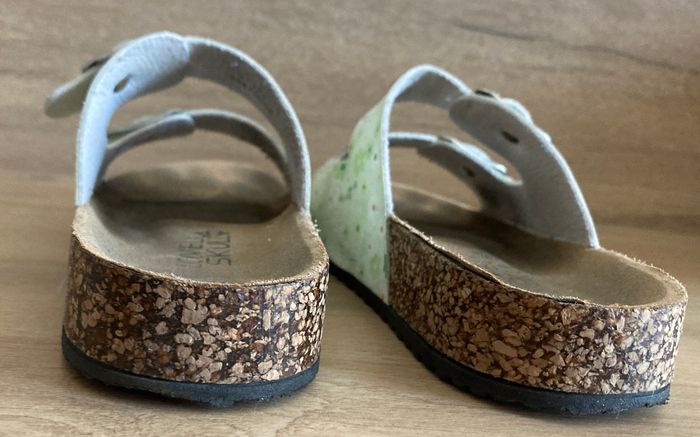 mules  2 brides motif fleuri - photo numéro 6